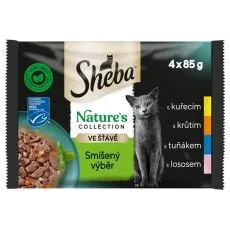 Sheba Natures Collection Konzervi mje&scaron;oviti izbor u umaku 4 x 85 g