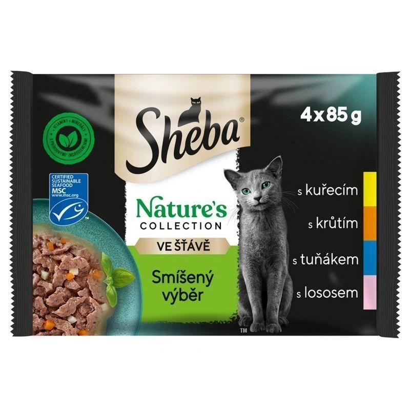 Sheba Natures Collection Konzervi mješoviti izbor u umaku 4 x 85 g