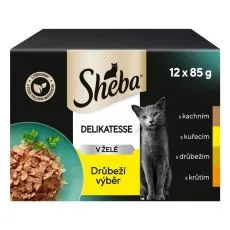 Sheba Delikatesa Konzerva piletina u želeu 12 x 85 g