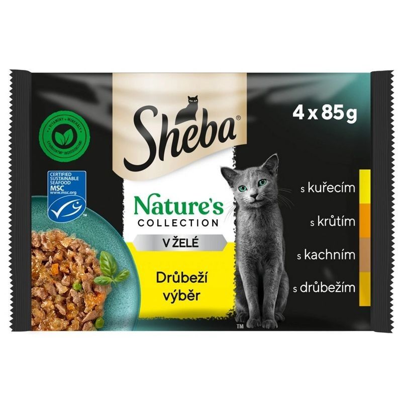 Sheba Natures Collection Konzervice s piletinom u želeu 4 x 85 g