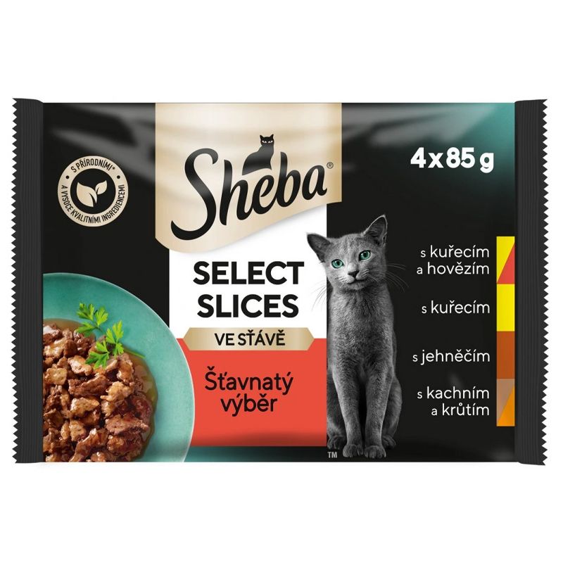 Sheba Select Slices Konzervice Sočan izbor 4 x 85 g