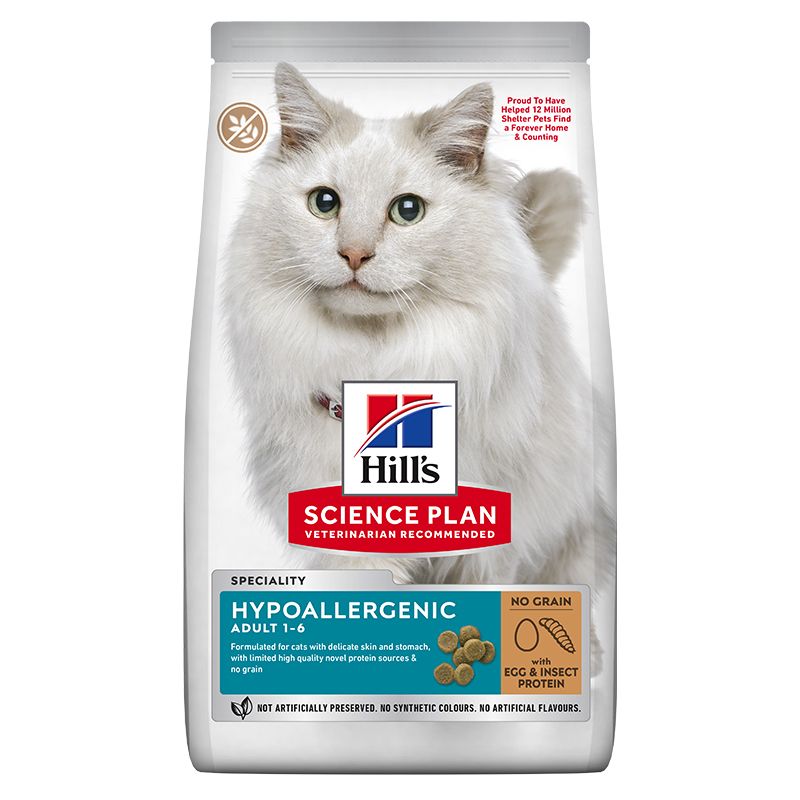 Hill's Science Plan Hipoalergeno za mačke s jajima i proteinom insekata 1,5 kg