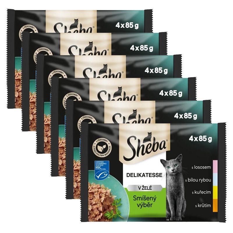 Sheba Delikatesse Mješoviti izbor u želeu 6 x (4 x 85 g)