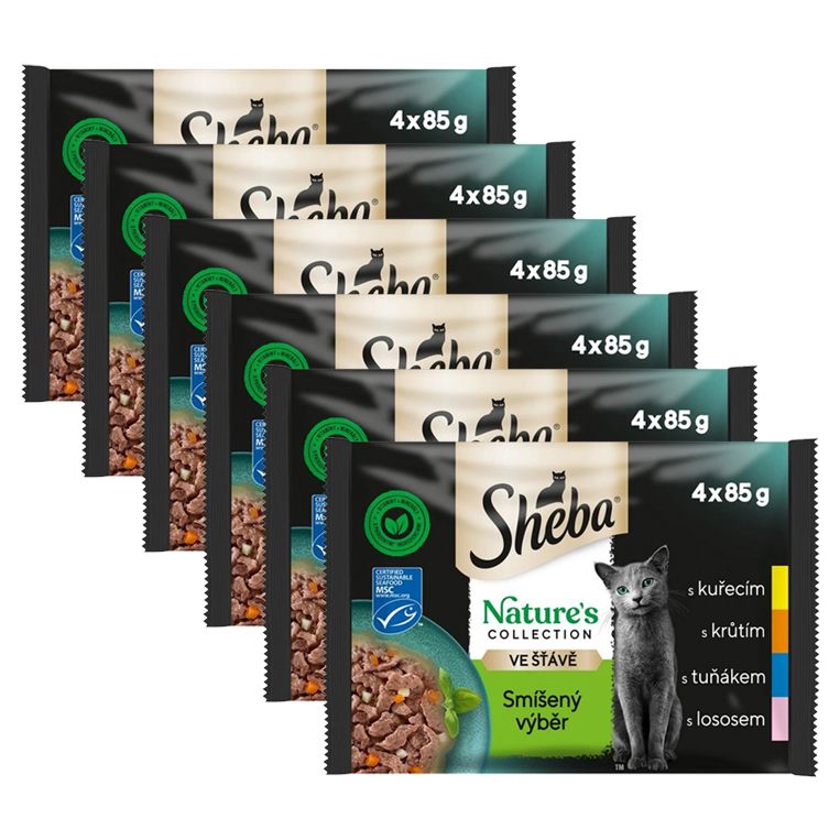Sheba Natures Collection Konzervice mješoviti izbor u umaku 6 x (4 x 85 g)