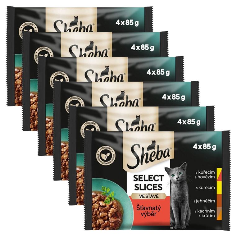 Sheba Select Slices Konzervice Sočan izbor 6 x (4 x 85 g)