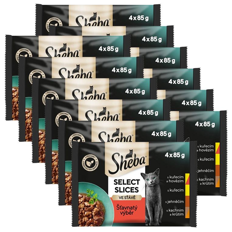 Sheba Select Slices Konzervice Sočan izbor 12 x (4 x 85 g)