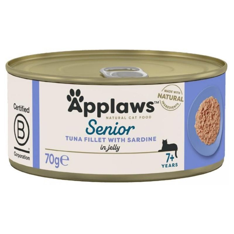 Applaws Konzerva za mačke Senior tuna i sardine u želeu 70 g
