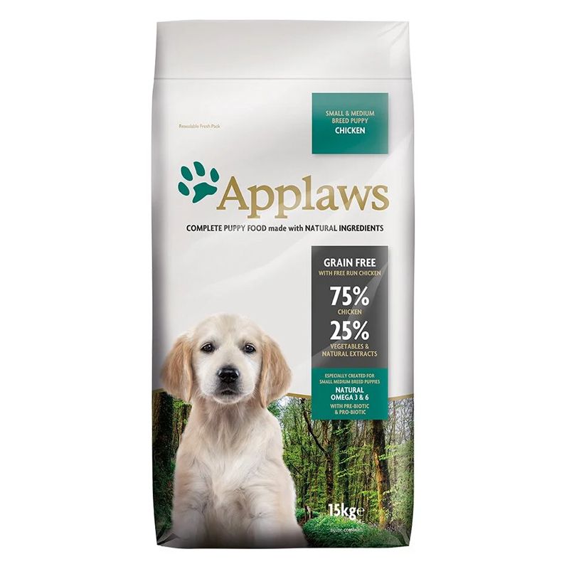 Applaws Dog Puppy Small & Medium Breed Chicken 15 kg