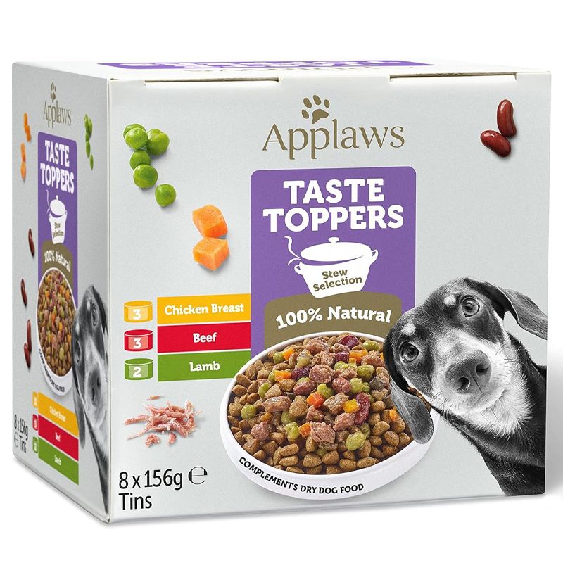 Applaws Dog Taste Toppers Stew Selection 8 x 156 g