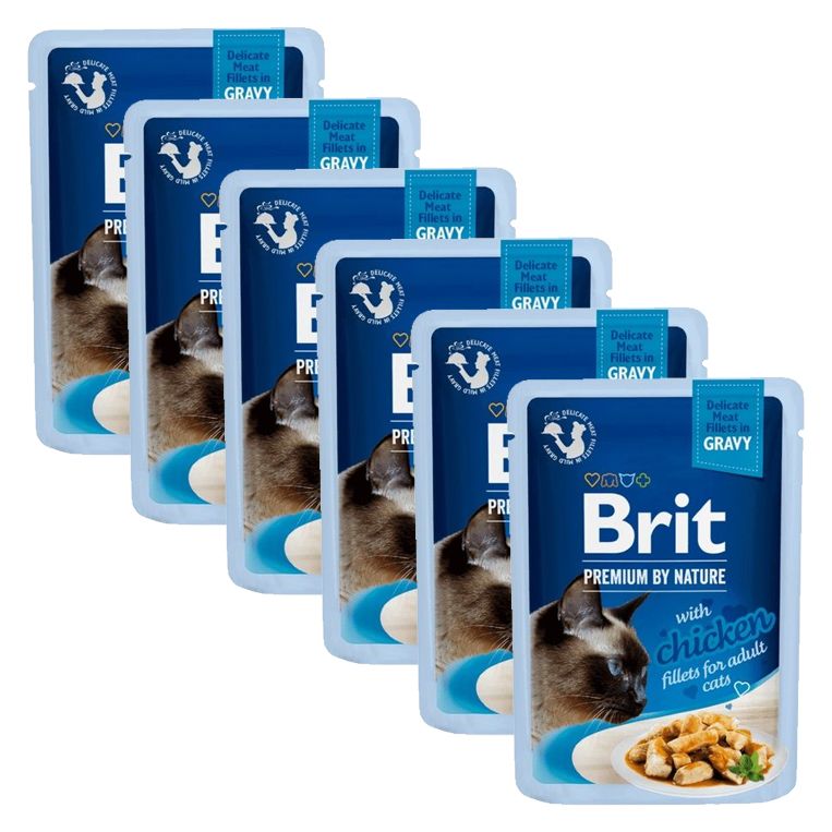 BRIT Premium Cat Delicate Fillets in Gravy with Chicken vrećica 6 x 85 g