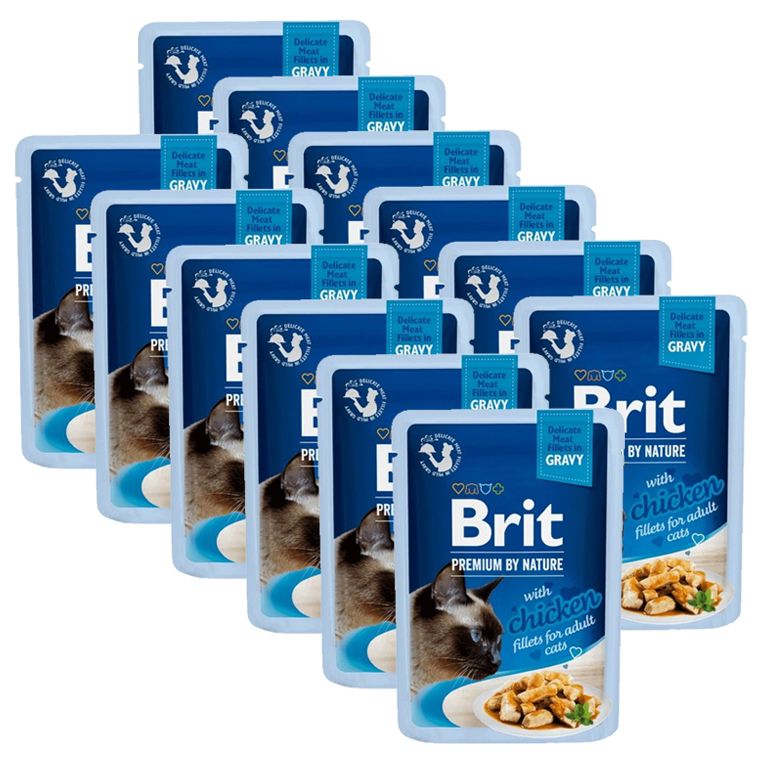 BRIT Premium Cat Delicate Fillets in Gravy with Chicken vrećica 12 x 85 g