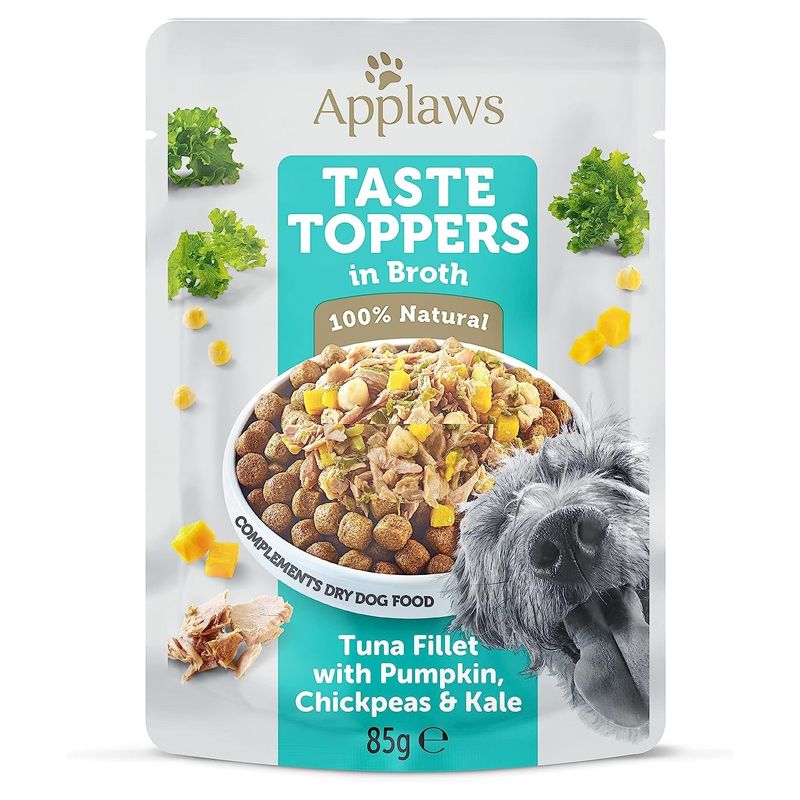 Applaws Dog Taste Toppers in Broth tuna, bundeva, slanutak i kelj 85 g