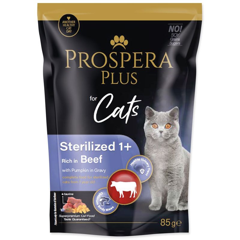 Prospera Plus Sterilized 1+ Beef & Pumpkin konzerva 85 g