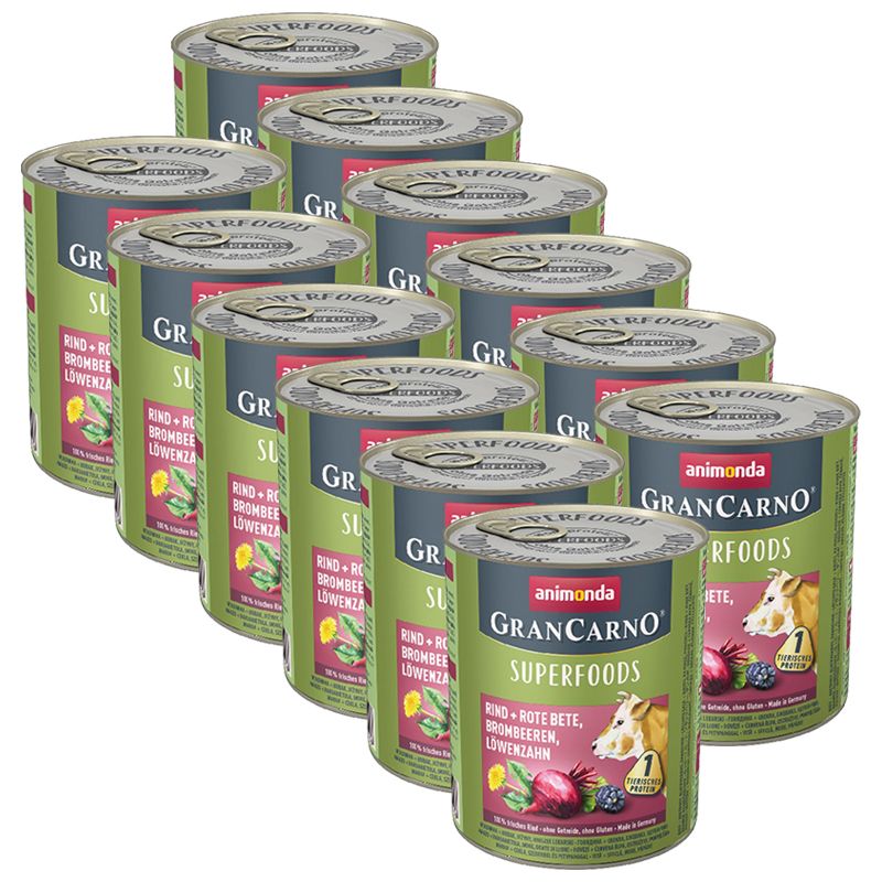 Animonda GranCarno Superfoods - govedina + crvena repa 12 x 800 g