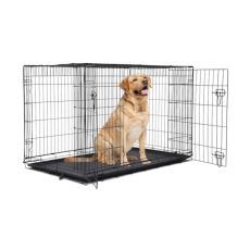 Sklopiva kavez za pse, 2 vrata, XXL - 121 x 74 x 82 cm