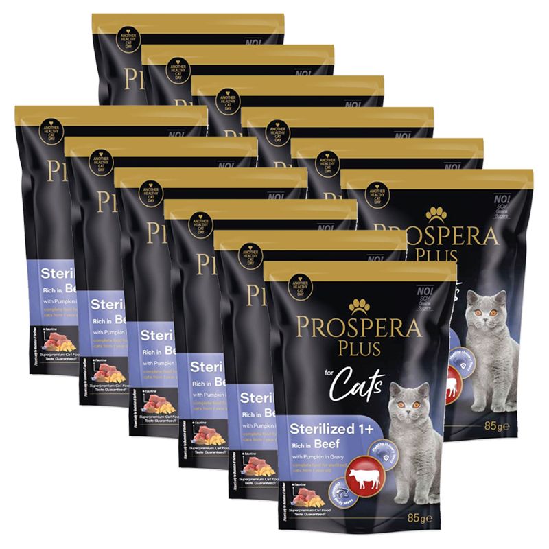 Prospera Plus Sterilized 1+ Beef & Pumpkin konzerva 12 x 85 g