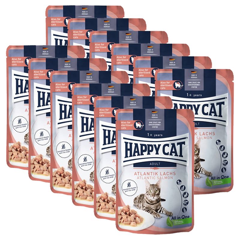 Kapsica Happy Cat Culinary Atlantik Lachs / losos 12 x 85 g