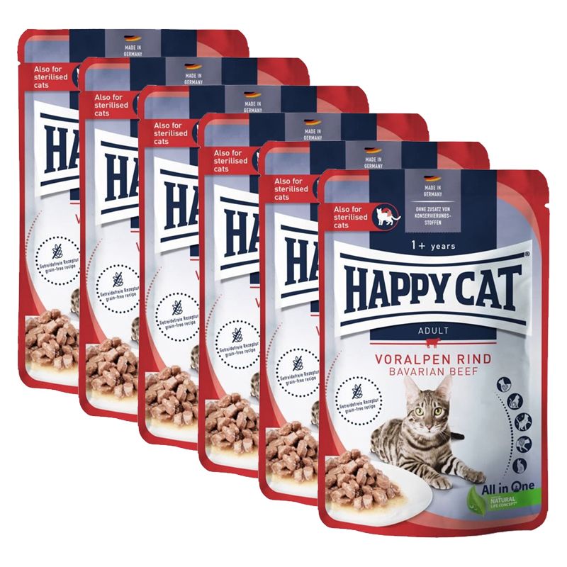 Kapsica Happy Cat Culinary Voralpen Govedina 6 x 85 g