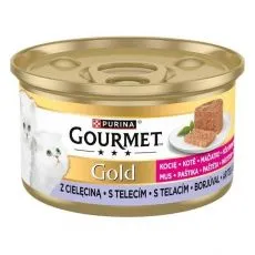 Konzerva Gourmet GOLD Mačići - pa&scaron;teta s telećim mesom 85 g