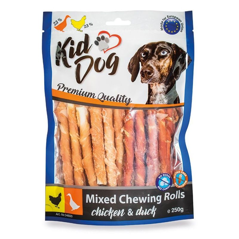 Kid Dog Mix goveđih štapića s piletinom i patkom 250 g