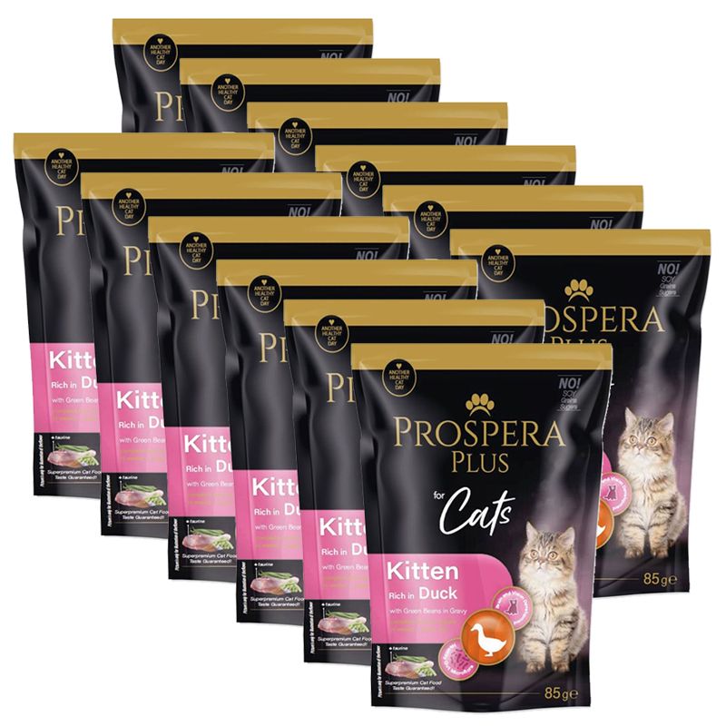 Prospera Plus Kitten Duck & Green Beans konzerva 12 x 85 g