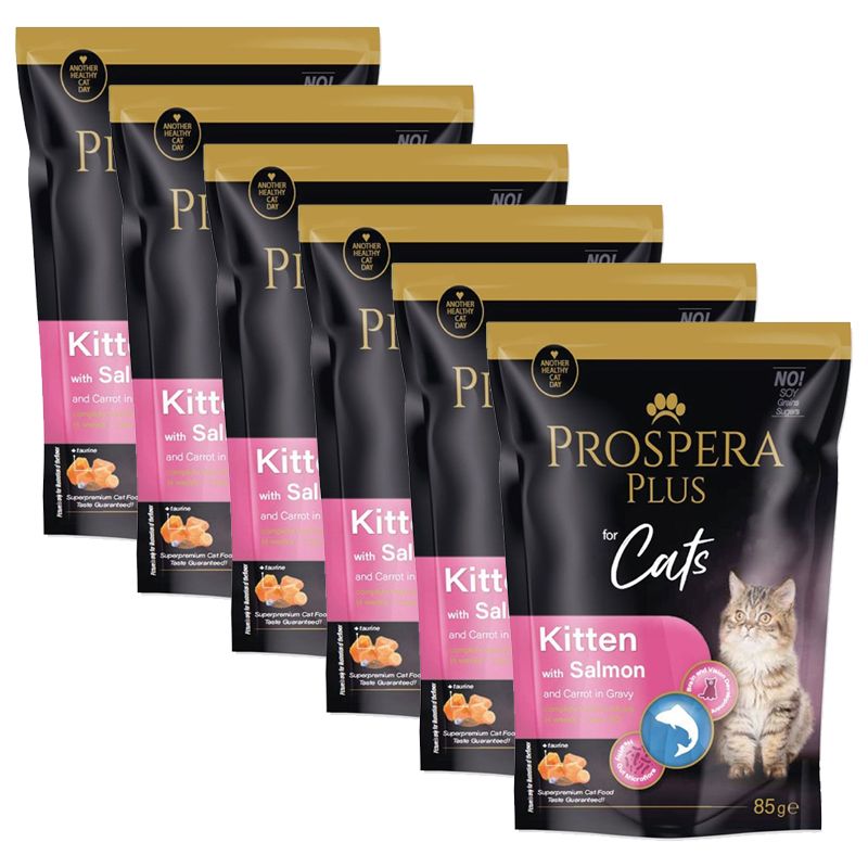 Prospera Plus Kitten Salmon & Carrot konzerva 6 x 85 g