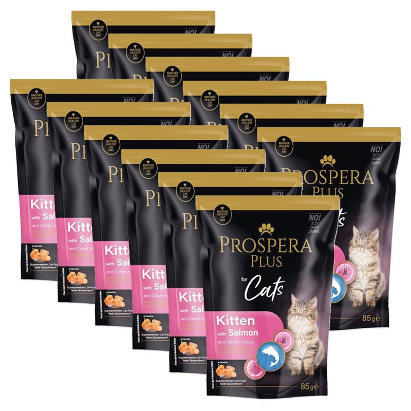 Prospera Plus Kitten Salmon & Carrot konzerva 12 x 85 g