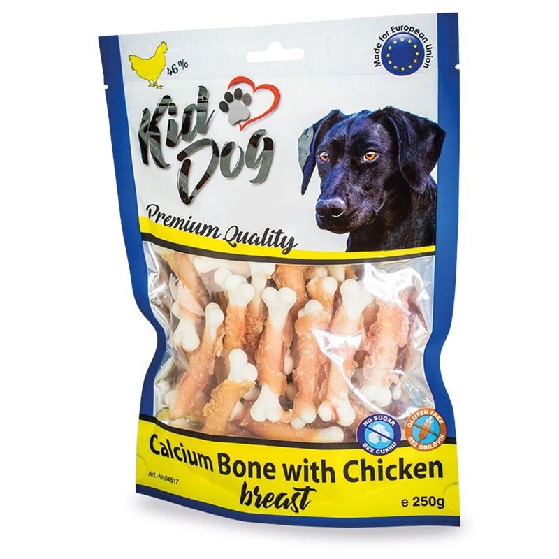 Kid Dog Pileće meso na kostici s kalcijem 250 g