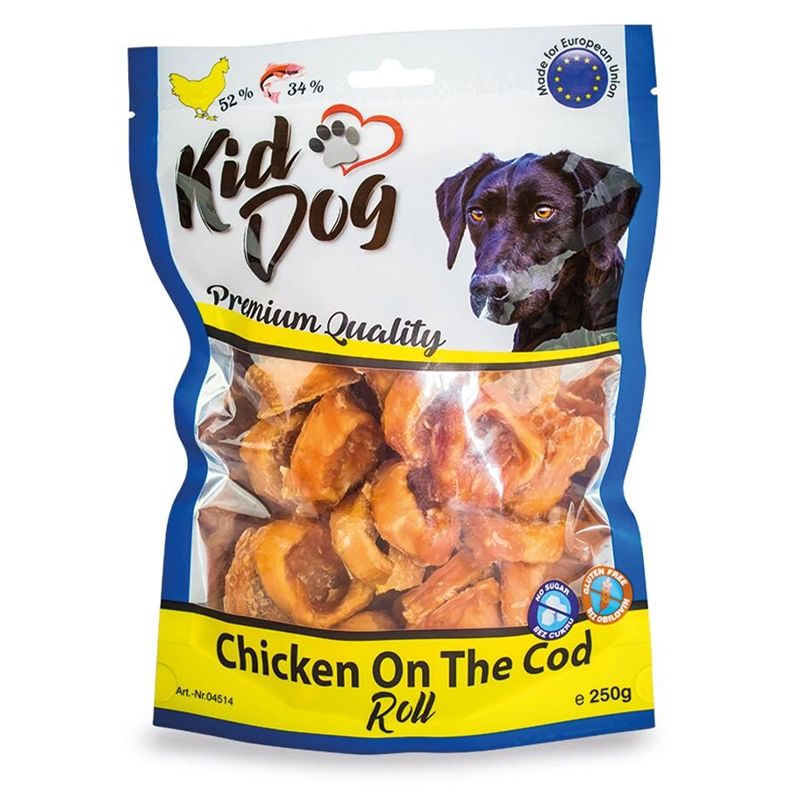 Kid Dog Pileće meso na rolki od bakalara 250 g