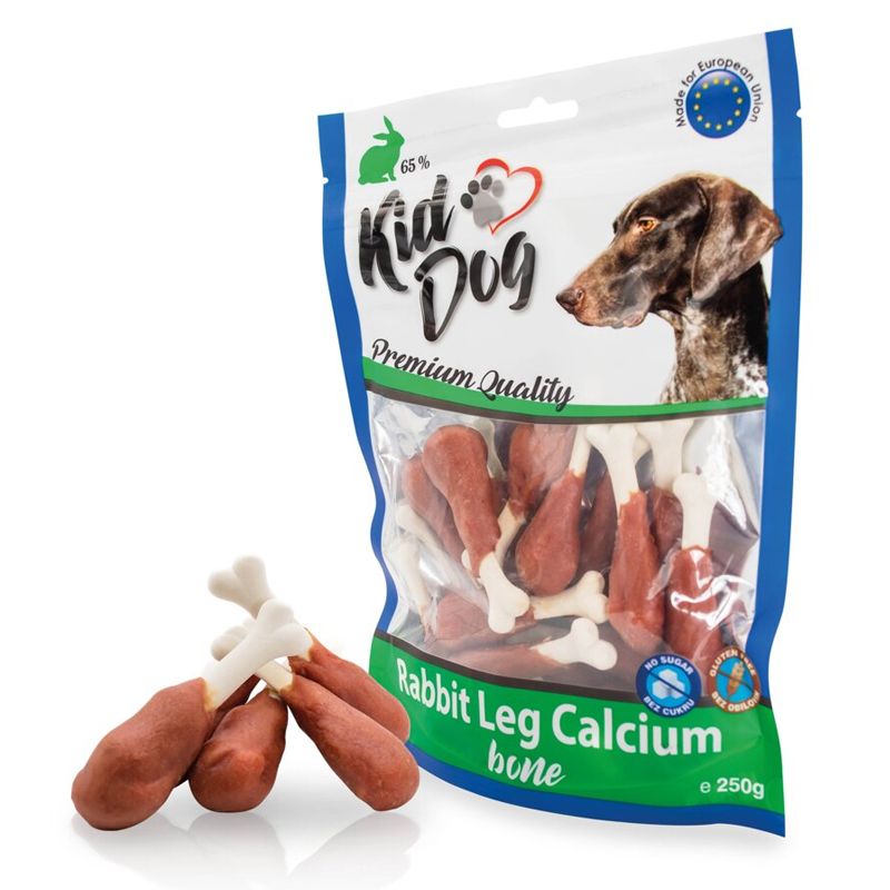 Kid Dog meso od zeca na kalcijskoj kosti 250 g