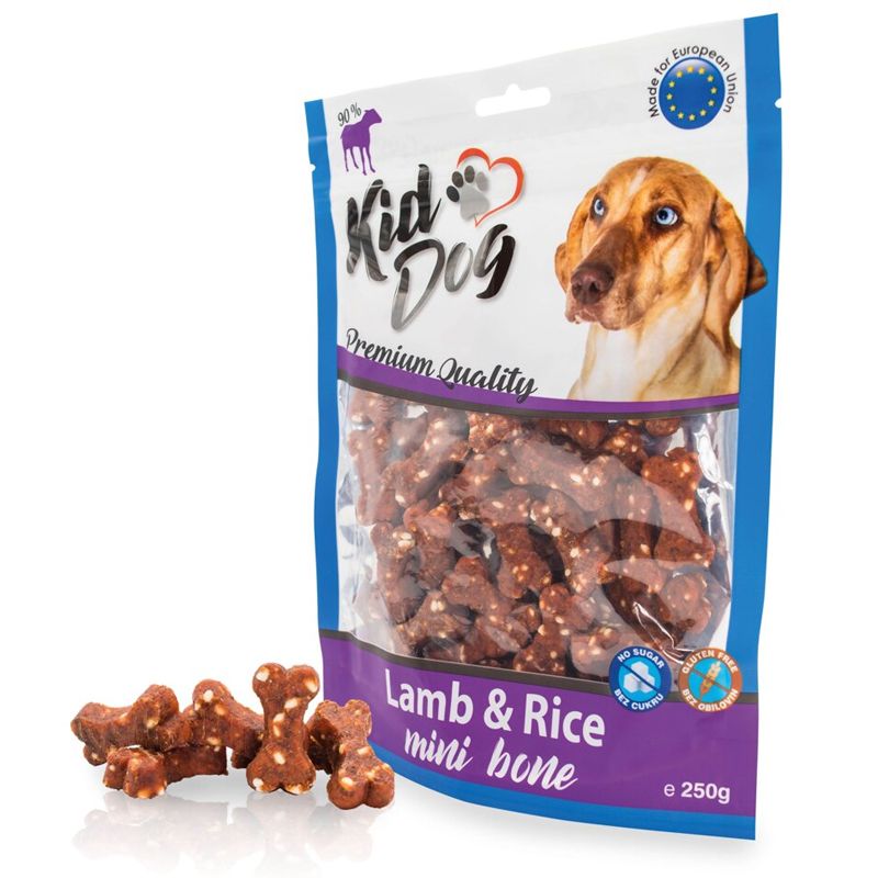 Kid Dog Mini Kostići janjetina s rižom 250 g