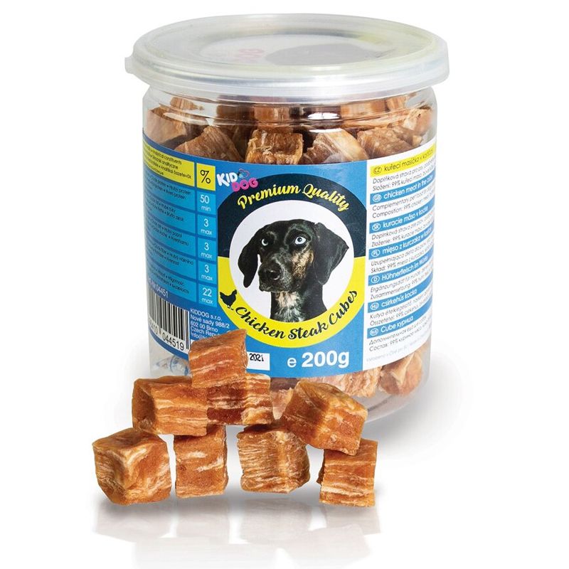 Kid Dog Premium Quality Pileći steak kocke konzerva 200 g
