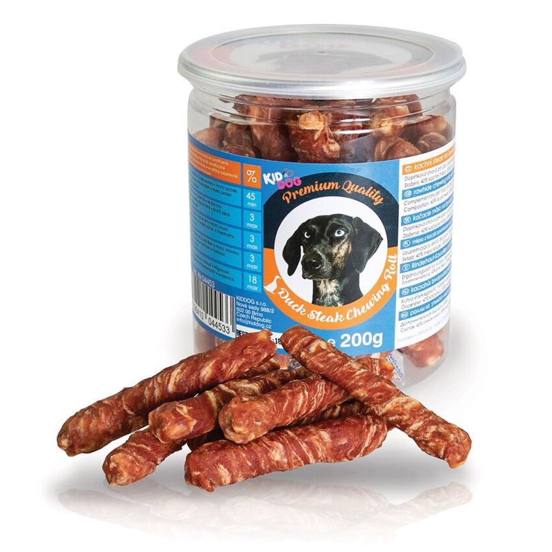 Kid Dog Premium Quality Patka steak na byvolej tyčinke dóza 200 g
