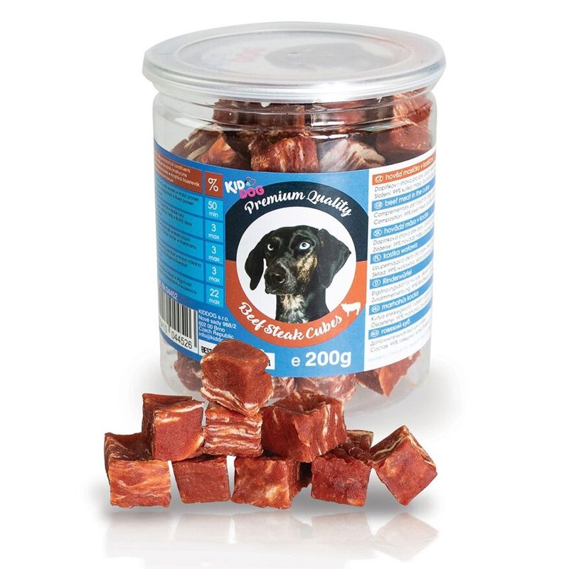 Kid Dog Premium Quality Goveđi steak kocke konzerva 200 g