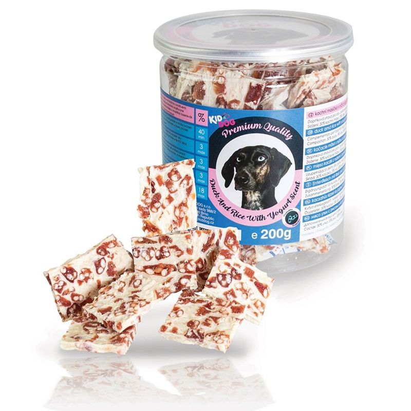 Kid Dog Premium Quality Patka s rižom i mirisom jogurta konzerva 200 g