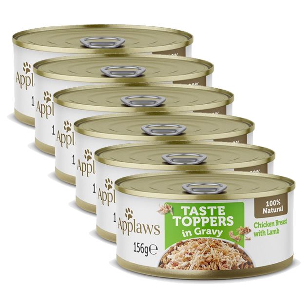 Applaws Dog Taste Toppers in Gravy pileća prsa s janjetinom 6 x 156 g