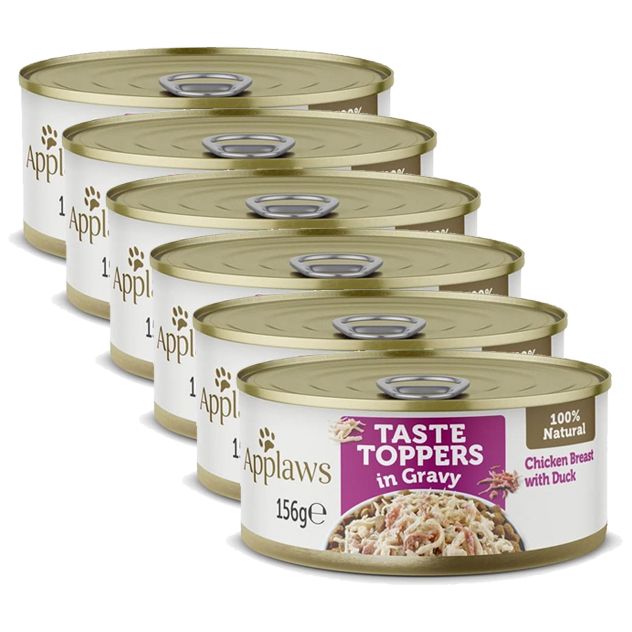 Applaws Dog Taste Toppers in Gravy pileća prsa s patkom 6 x 156 g