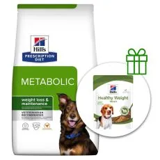 Hill's Prescription Diet Metabolic Regulacija tjelesne težine suho krmivo za pse 4 kg + poslastice BESPLATNO