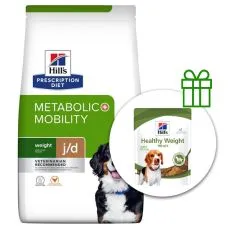 Hill's Prescription Diet Metabolic + Mobility Regulacija težine za pse 4 kg + poslastice BESPLATNO