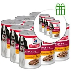 Hill's Science Plan Canine Adult Piletina 370 g, 9+3 GRATIS