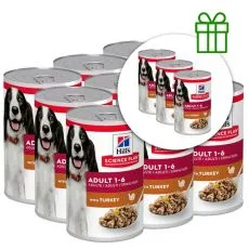 Hill's Science Plan Canine Adult Puretina 370 g, 9+3 GRATIS