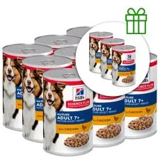 Hill's Science Plan konzerva za starije pse s piletinom 370 g, 9+3 GRATIS