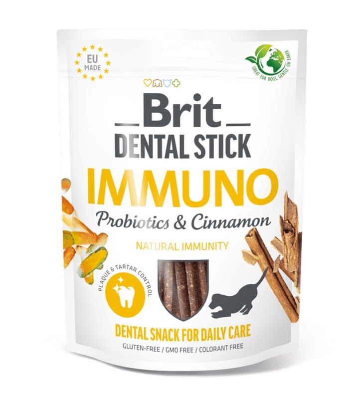 Brit Dental Stick Immuno with Probiotics & Cinnamon 7 kom.
