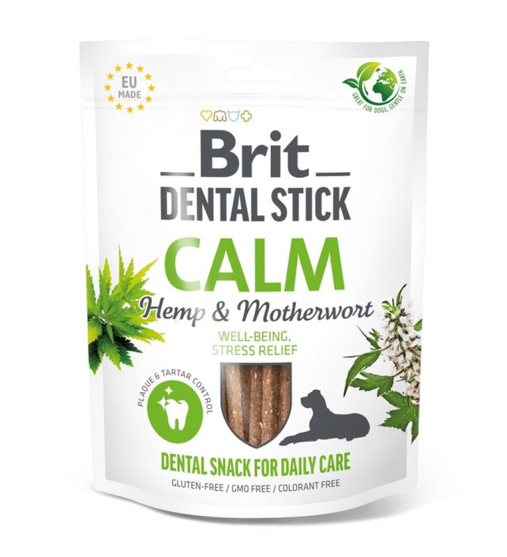 Brit Dental Stick Calm with Hemp & Motherwort 7 kom.