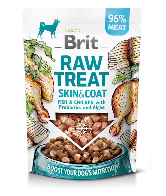 Brit Raw Treat Skin & Coat with Fish & Chicken 40 g