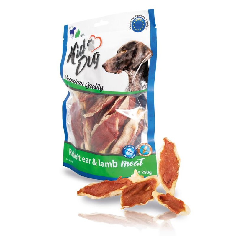 Kid Dog Králičje uho s janjetinom 250 g