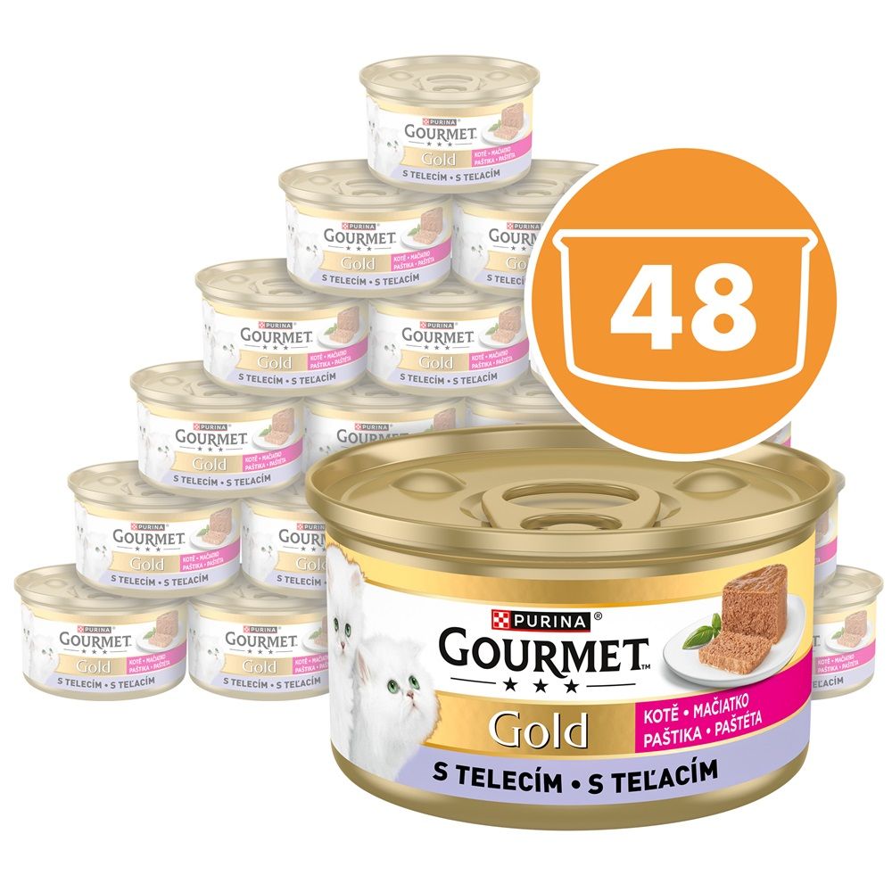 Konzerva Gourmet GOLD Kitten - teleća pašteta 85 g