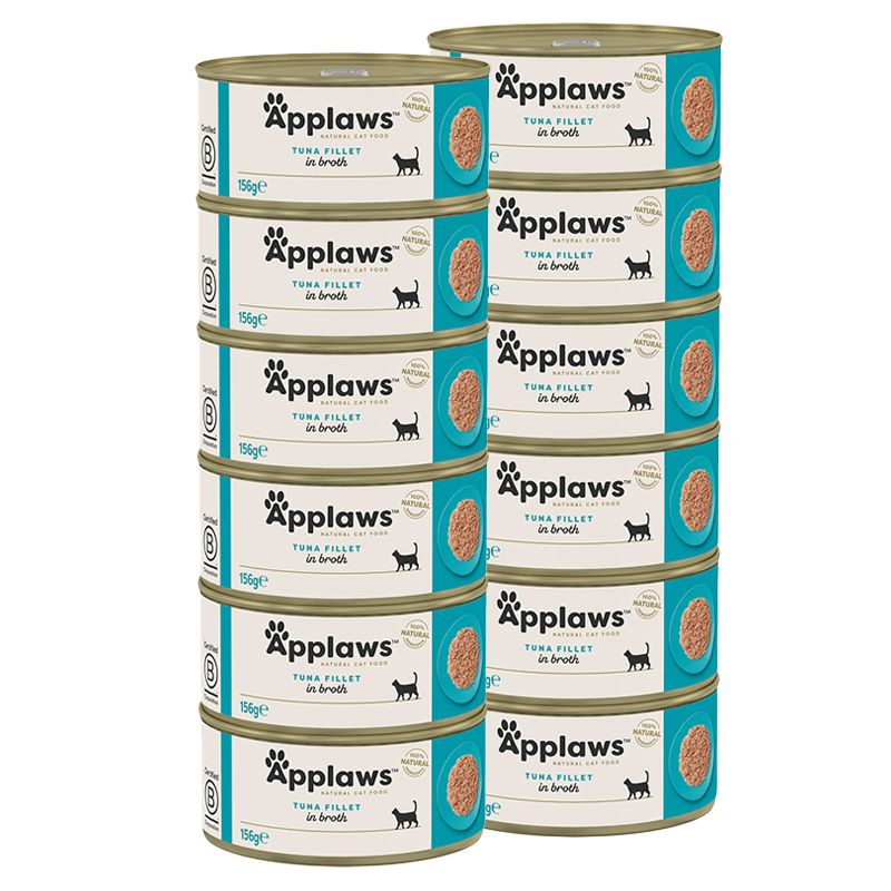 Applaws Konzerva za mačke s tunom u juhi 12 x 156 g