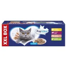 PreVital XXL BOX Konzerva piletina/junetina/losos/jetra u umaku 48 x 100 g