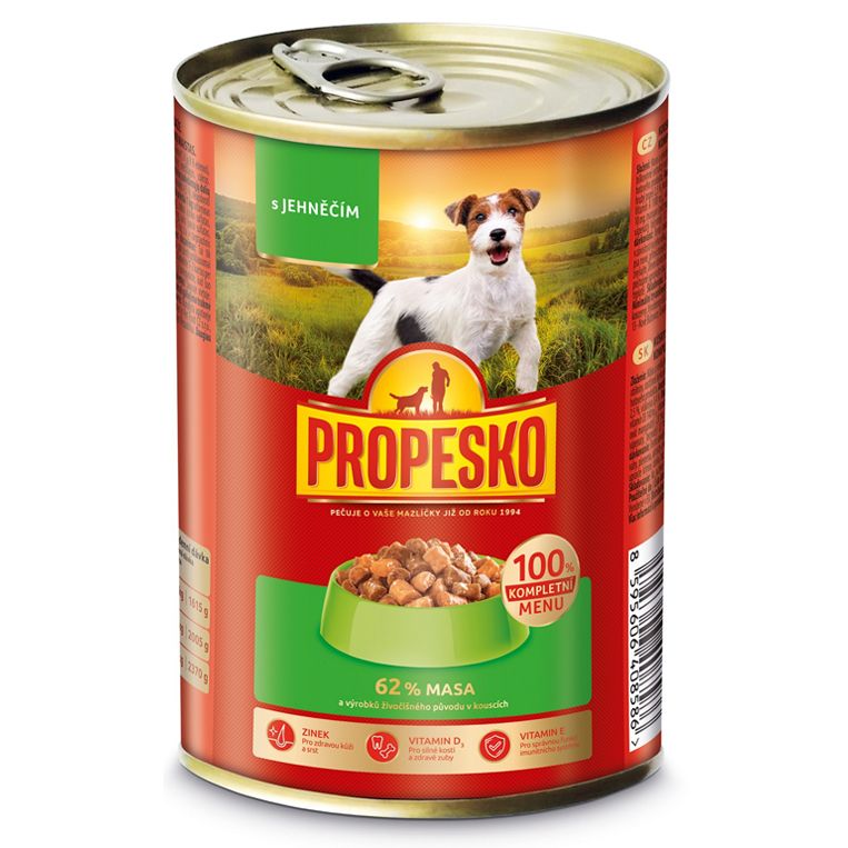 Propesko Dog Konzerva s janjetinom u umaku 415 g